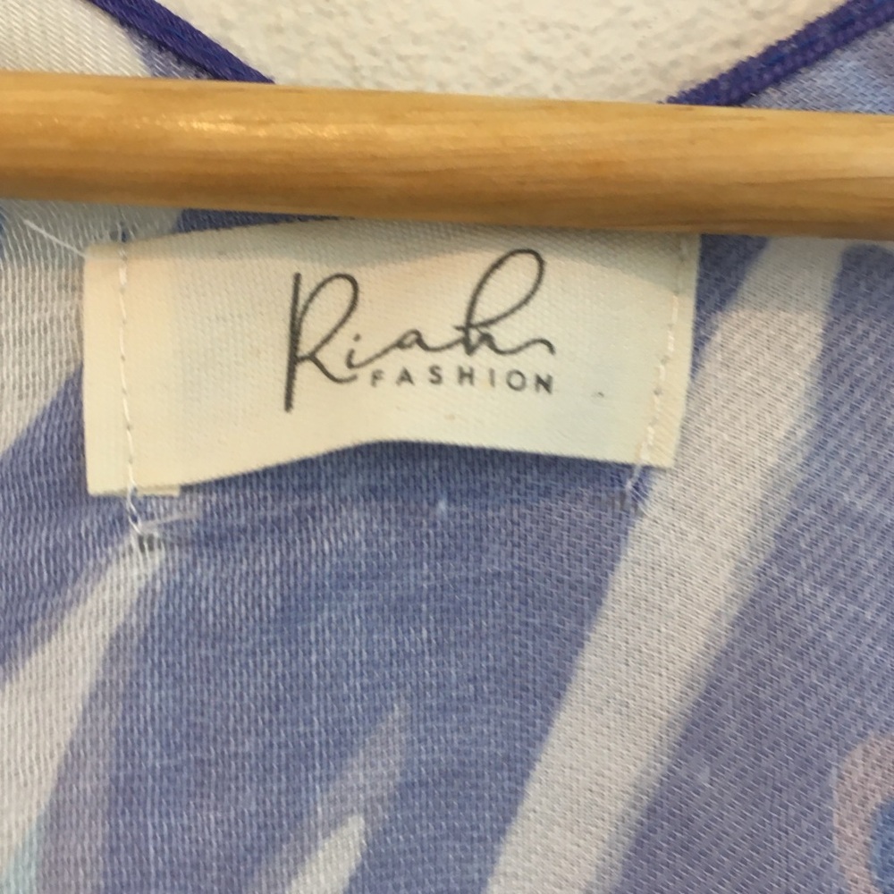 Riah | Blue & Purple Kimono with Tassels - Picture 8 of 9